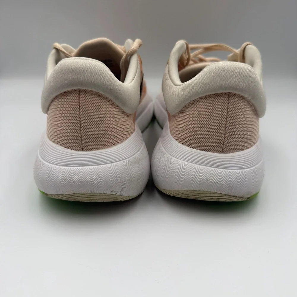 Adidas Bounce GX2006 Peach Pink Neon Green Running Shoes Womens Size 9